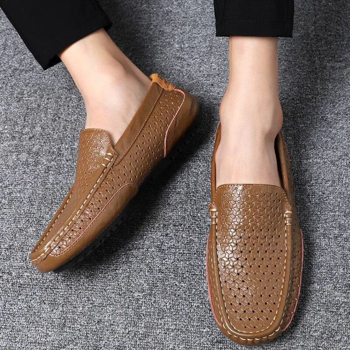 Bequeme Herren Leder-Loafer Damiano, eleganter Schlupfschuh für Business & Freizeit.