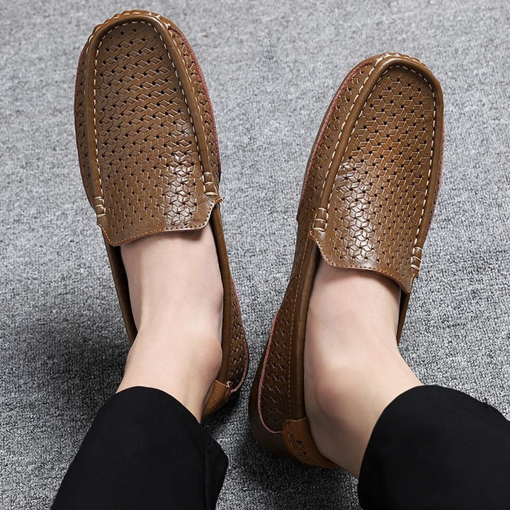 Damiano Herren Loafer, atmungsaktive Lederschuhe, perfekt für Sommer & Büro.