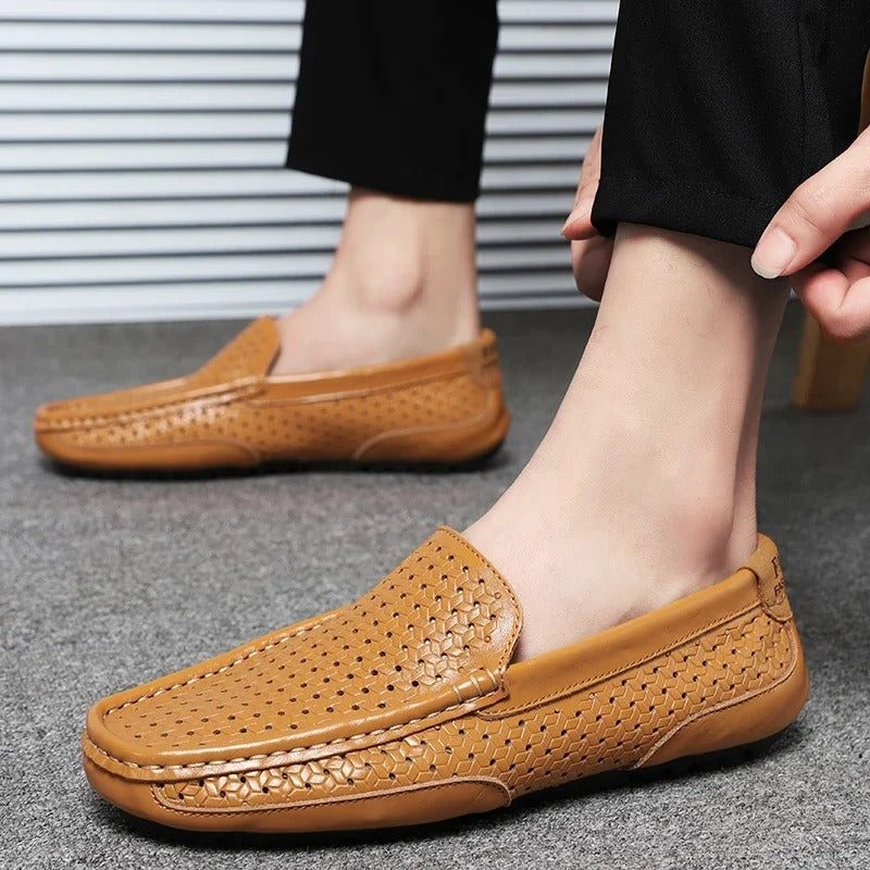 Elegante Herren Lederschuhe Damiano, stilvolle Loafer als Komfortschuh.