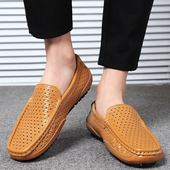 Robuste Herren Loafer Damiano aus Leder, ideal für Business- & Freizeitoutfits.