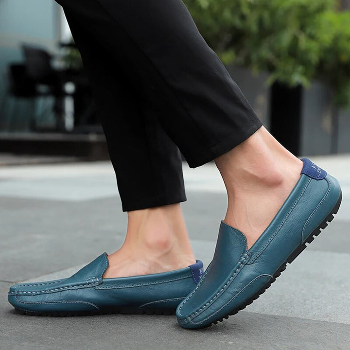 Edle Herren Schlupfschuhe Damiano aus Leder, elegant & komfortabel für jeden Anlass.