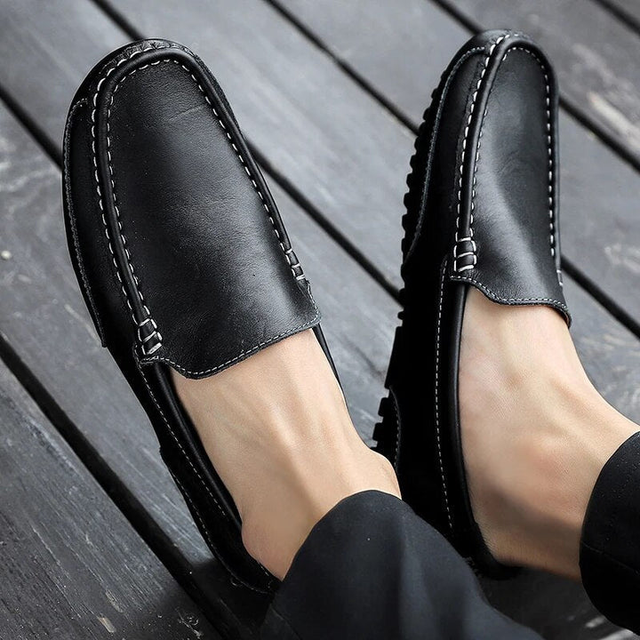 Herren Leder-Loafer Damiano, Business- & Freizeitschuh, elegant & sehr komfortabel.