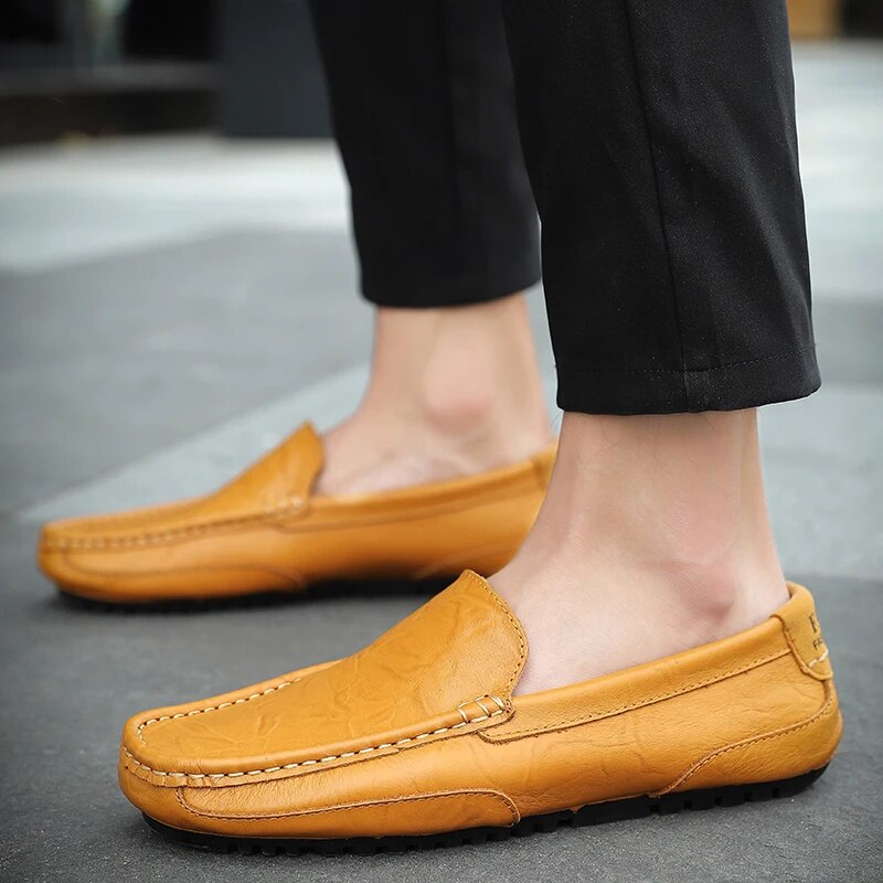 Moderne Herren Leder-Loafer Damiano, stylisch & komfortabel für Business & Freizeit.
