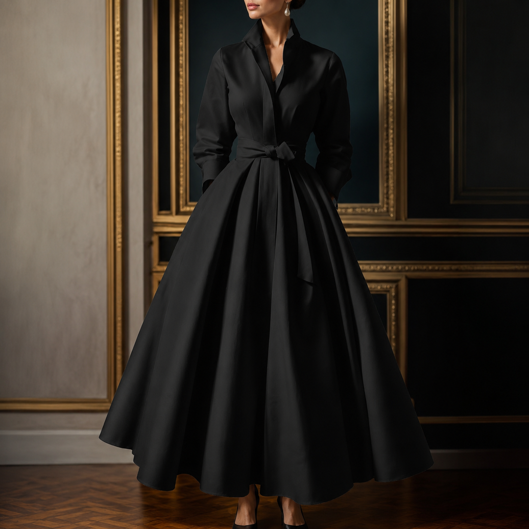 Festliches weißes Damen-Midi-Kleid für besondere Anlässe. Zeitloses Design, ideal als Abend- oder Cocktailkleid.