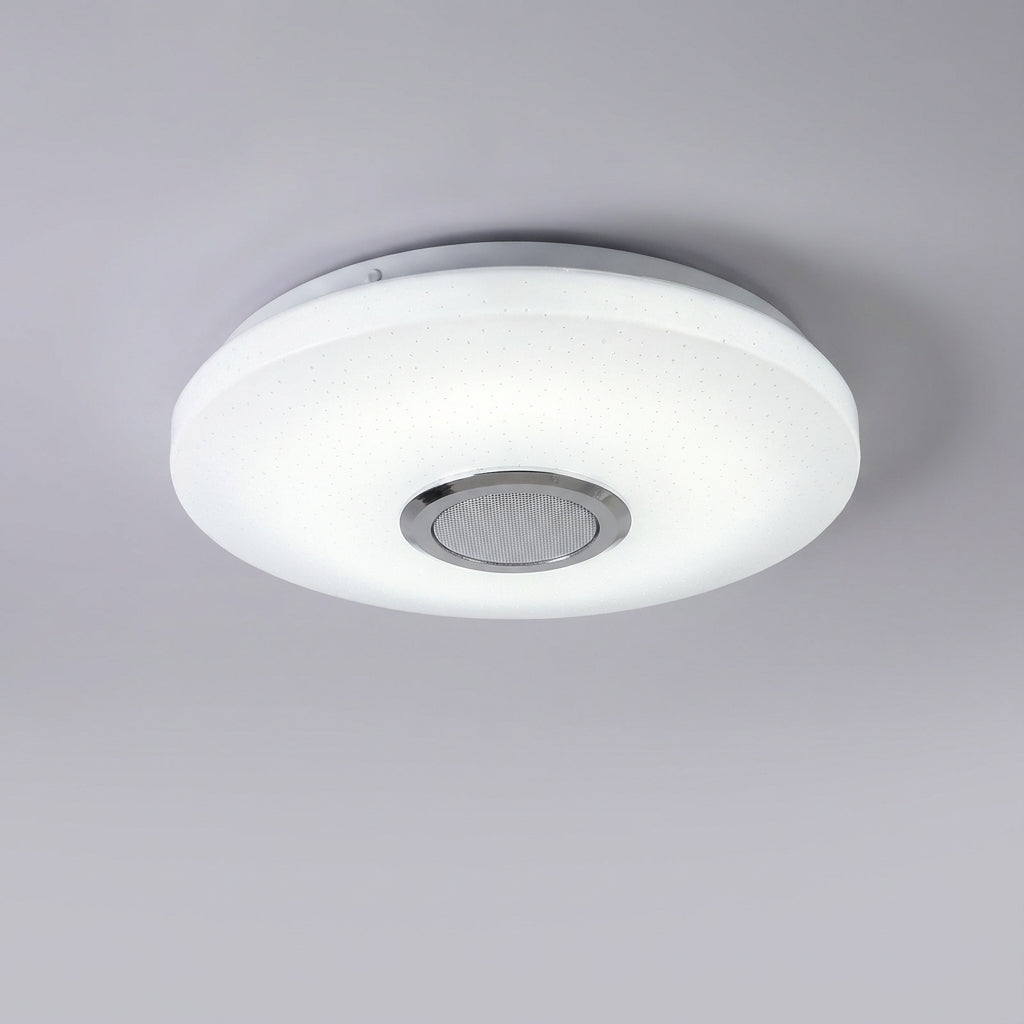 LED Deckenlampe Radiomuse smart per App steuerbar, mit Bluetooth-Lautsprecher & dimmbarem RGB-Stimmungslicht.