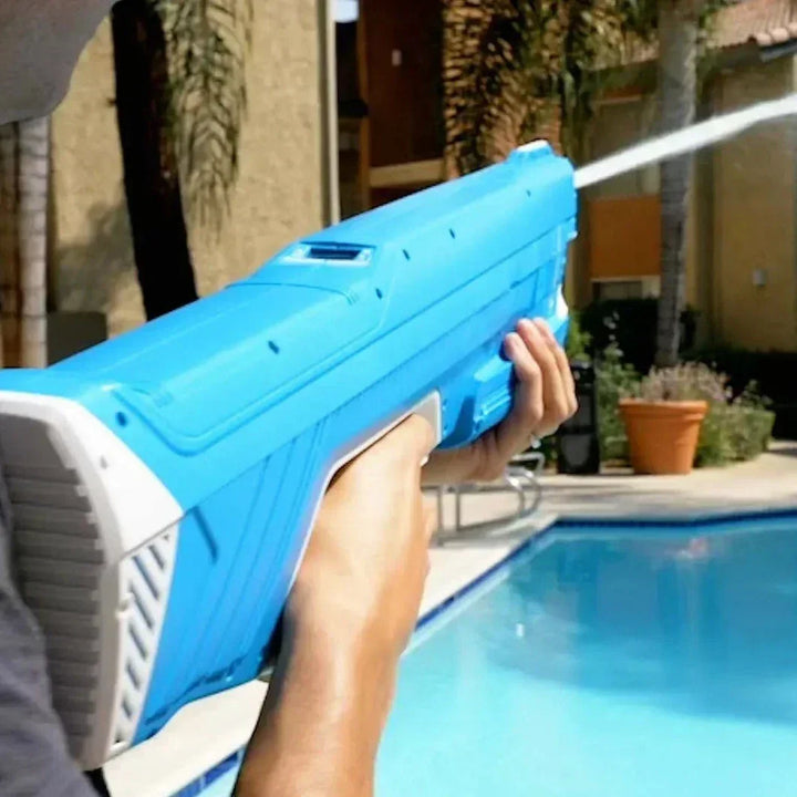Elektrische Wasserpistole mit Akku; ideal für Kinder & Erwachsene für lustige Wasserspiele im Sommer.