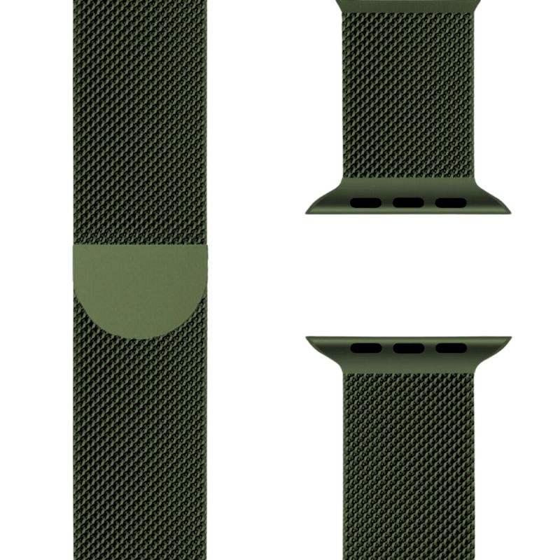 Apple Watch Armband Milanaise in Silber, ideal für einen modernen Look.