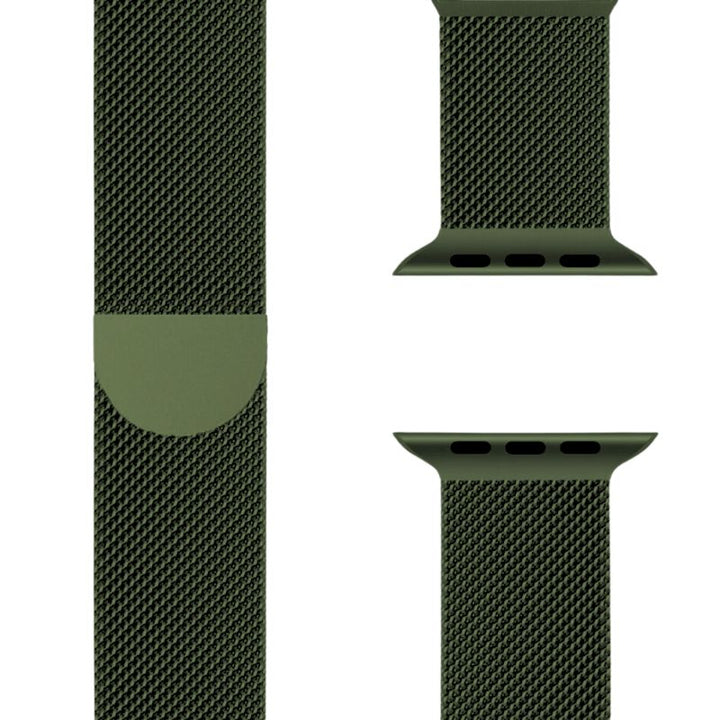 Apple Watch Armband Milanaise in Silber, ideal für einen modernen Look.