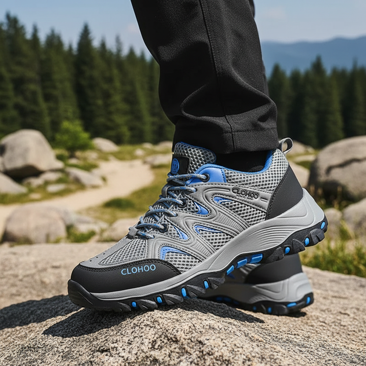 Herren Wanderschuhe Evan, atmungsaktiv & robust, mit griffiger Sohle für Komfort & sicheren Halt bei Outdoor-Abenteuern.