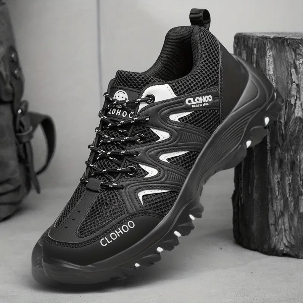 Bequeme Herren Freizeitschuhe Evan, vielseitige Wanderschuhe mit robustem Design & rutschfester Sohle für Outdoorsport.