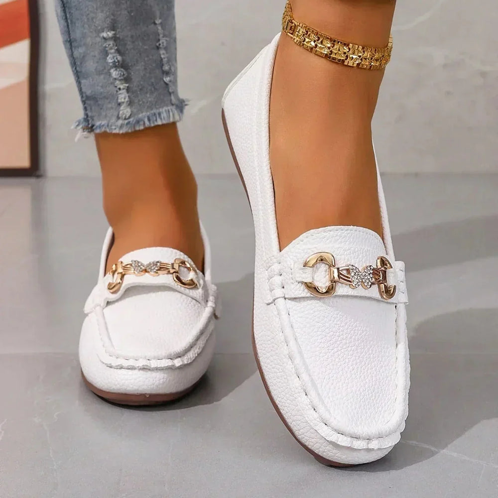 Bequeme Damen Sommer Loafer, Slip-On Design für ultimativen Komfort und leichte Freizeit-Looks.