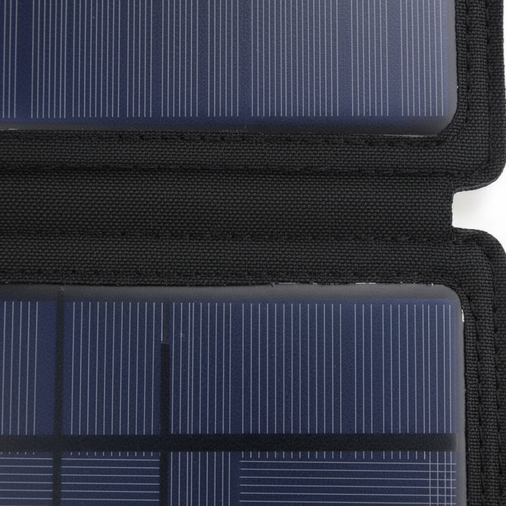 Robuste, faltbare Solarpowerbank für Outdoor-Reisen, Notfälle. Unabhängige Energieversorgung für Smartphone-Zubehör.