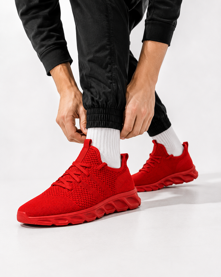 Leichte, atmungsaktive Herren Sportschuhe, orthopädisch geformt. Ideal für Laufen, Walking, Sport & Alltag.