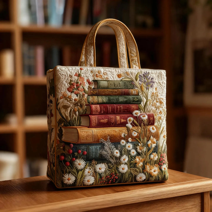 Handgefertigte Damen-Handtasche mit stilvollem Blumenmuster. Gepolsterte Tragetasche aus Baumwolle/Polyester, ein echtes Unikat.