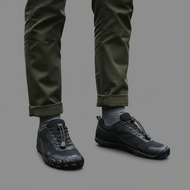 Ergonomische Barfußschuhe für ein natürliches Laufgefühl und Fußgesundheit. Unisex-Modell, ideal für Sport.