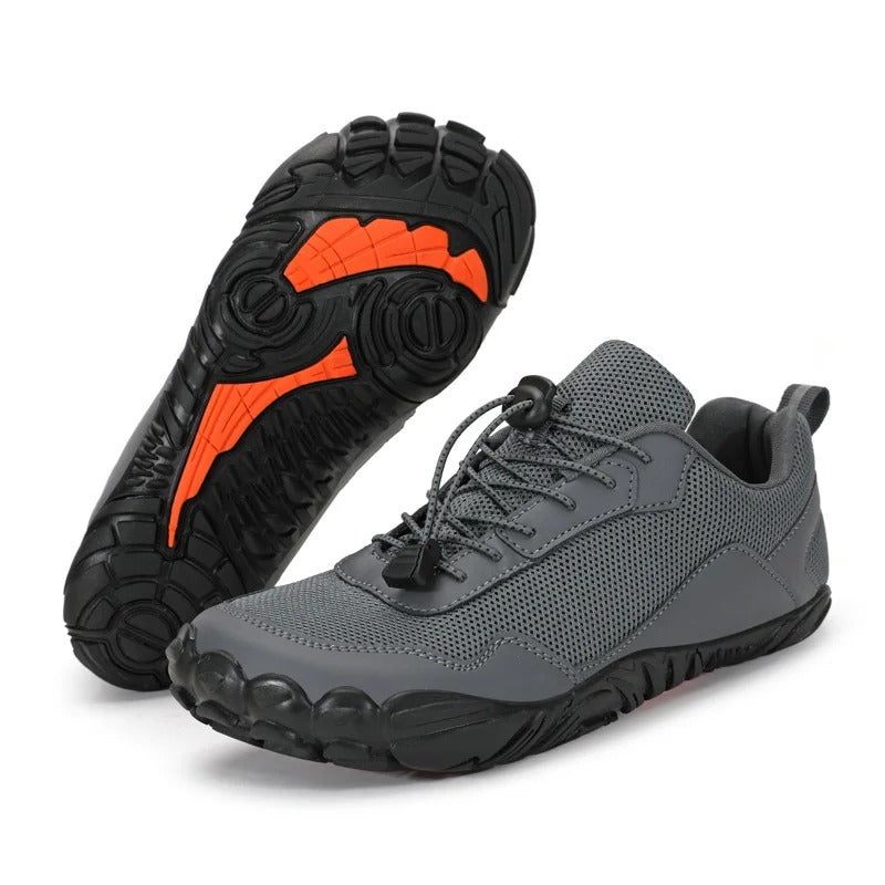 Nahaufnahme der atmungsaktiven Unisex Barfußschuhe mit flexibler Sohle. Optimal für Sport und Freizeit.