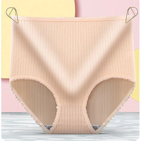 Maximale Sicherheit: Leckfreie Damenunterwäsche, hoher Bund, atmungsaktiv, nachhaltig, für Menstruation/Inkontinenz, 8er-Pack.