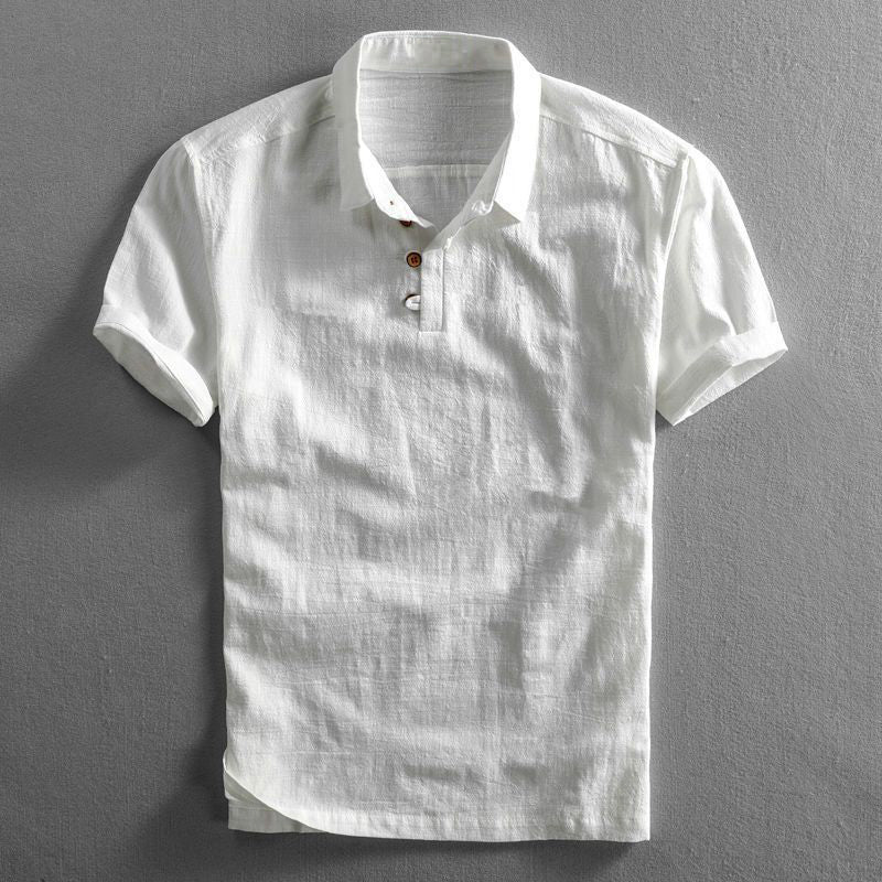 Leichtes & atmungsaktives Herren Poloshirt in Dunkelblau. Kurzarm Polo für entspannte Sommer-Freizeit.