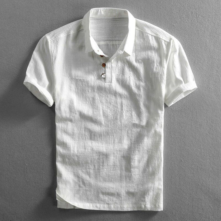 Leichtes & atmungsaktives Herren Poloshirt in Dunkelblau. Kurzarm Polo für entspannte Sommer-Freizeit.