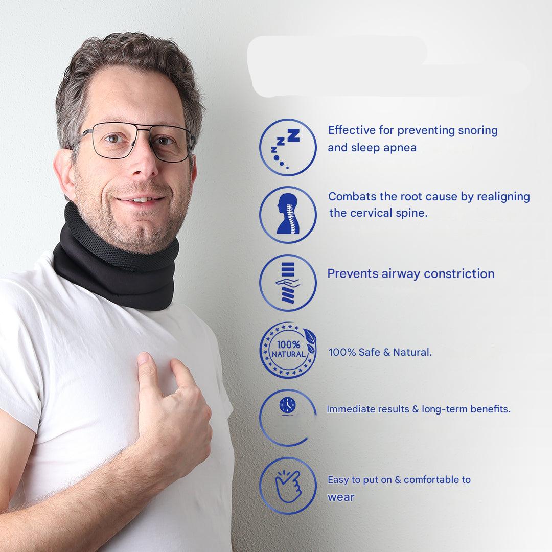 Unisex Nackenstütze Dormiva für gesunden Schlaf, Nackenentlastung und weniger Schnarchen. Ergonomisch, atmungsaktiv. [[lstfy-media:5]]