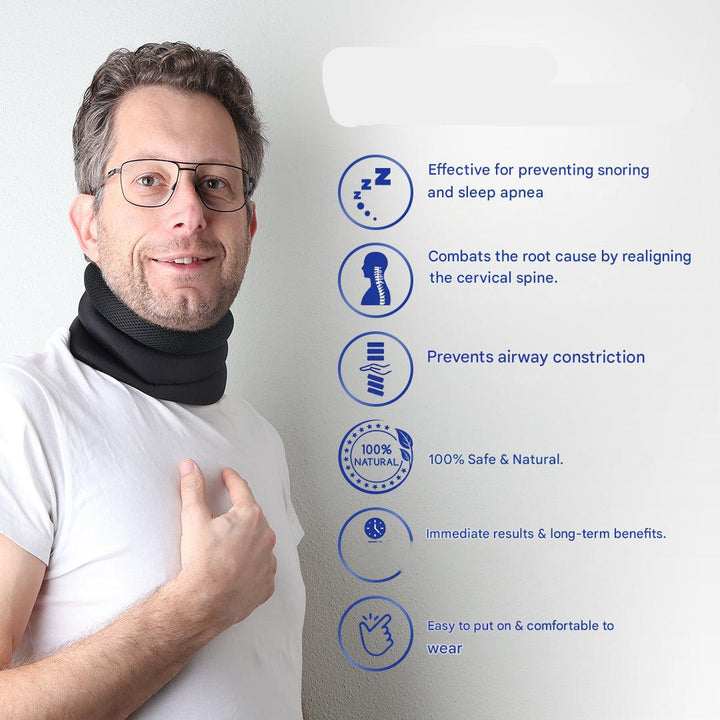 Unisex Nackenstütze Dormiva für gesunden Schlaf, Nackenentlastung und weniger Schnarchen. Ergonomisch, atmungsaktiv. [[lstfy-media:5]]