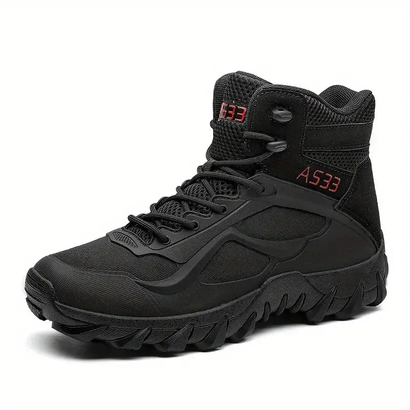 Unisex Wanderschuhe in Nahaufnahme, betonen die Qualität & das bequeme Fußbett für alle Abenteuer.