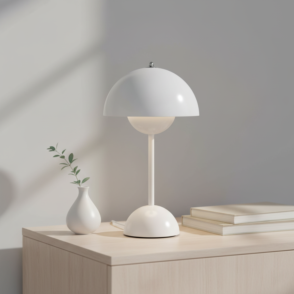 Berührungsempfindliche LED Tischleuchte MoodSphere. Modernes Design mit Touch-Bedienung für Ambientebeleuchtung.