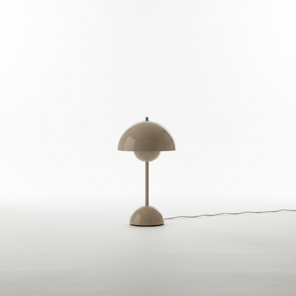Elegante Touch-LED Nachttischlampe MoodSphere. Berührungsempfindlich für angenehmes Stimmungslicht im Schlafzimmer.