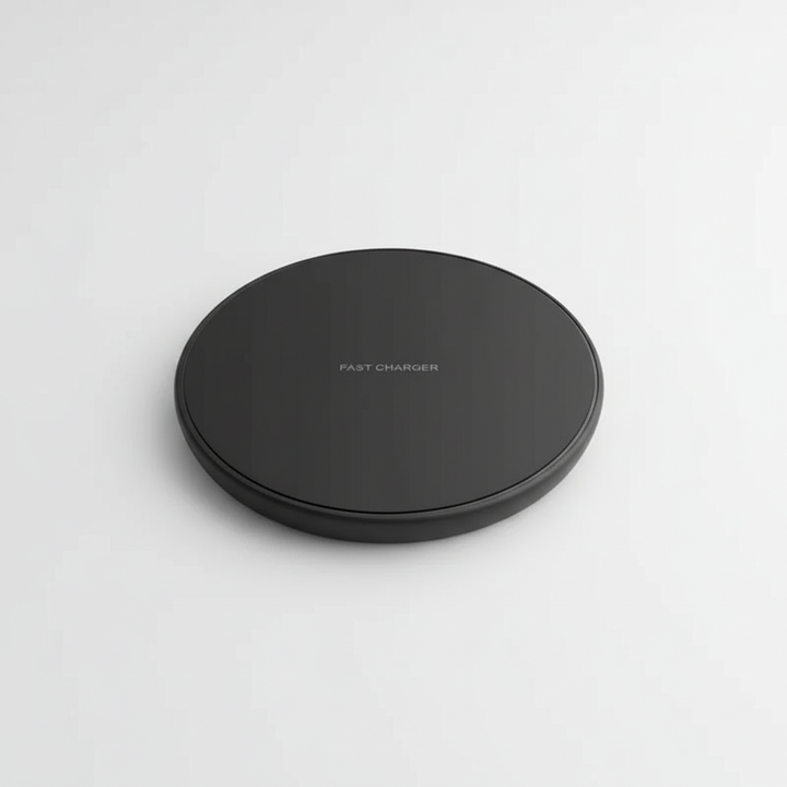 Universelles 30W Ladegerät für kabelloses Schnellladen, kompatibel mit vielen Smartphones, modern.