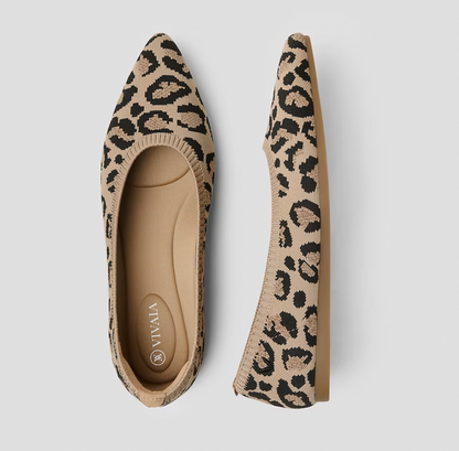 Stilvolle Damen Ballerinas, flache Freizeitschuhe für Frühlingstage. Elegante Schlupfschuhe.