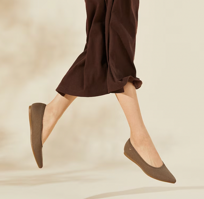 Flache Damen Ballerinas in Blau, bequem für Frühling & Sommer. Casual Schuhe für Alltagskomfort.