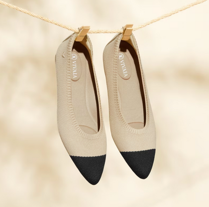 Leichte Sommer-Ballerinas für Damen. Bequeme Schlupfschuhe, ideal für Spaziergänge und Freizeit.