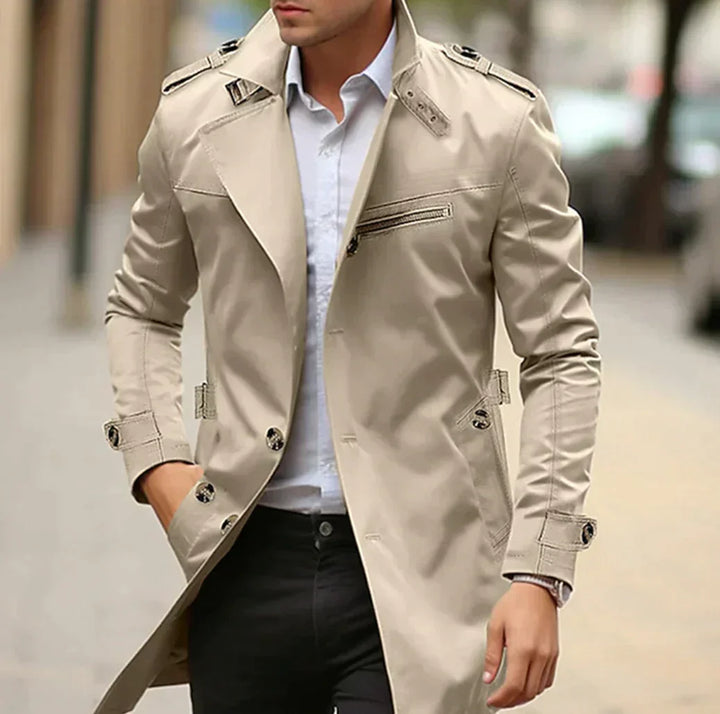 Elegante Herren Übergangsjacke im modernen italienischen Stil, ideal für Büro und Freizeit. Vielseitige Herrenmode.
