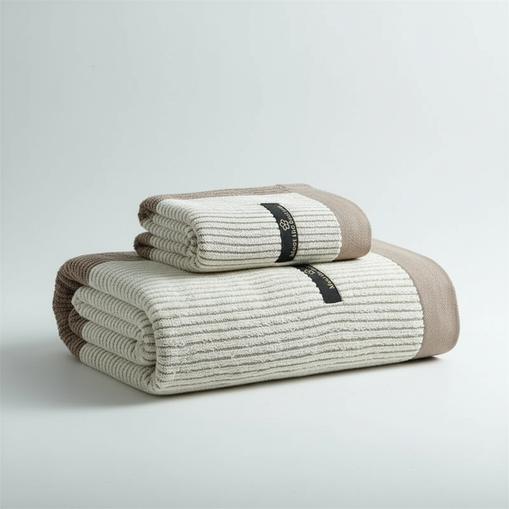 Kuschelig weiches Bio-Baumwolle Handtuch. Saugfähiges EcoTowel Badetuch, umweltfreundlich für Ihr Badezimmer.