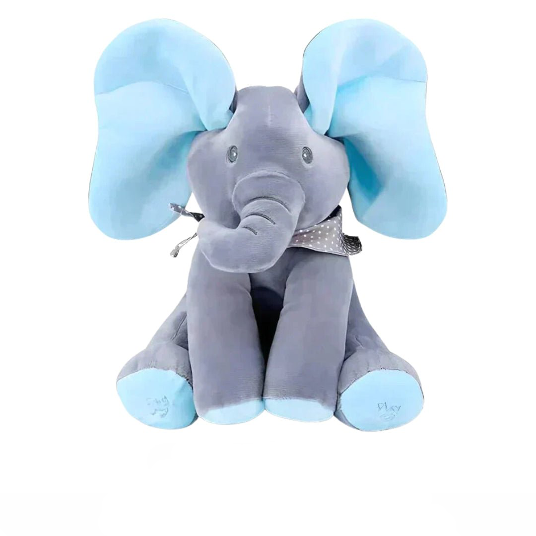 Interaktiver Plüschelefant Ellie, singt & wackelt. Weiches Elefanten-Stofftier für Kinder.