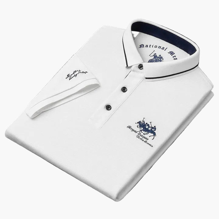 Vielseitiges Herren Polohemd für Business Casual. Kombiniert Eleganz & Komfort für moderne Herrenmode.