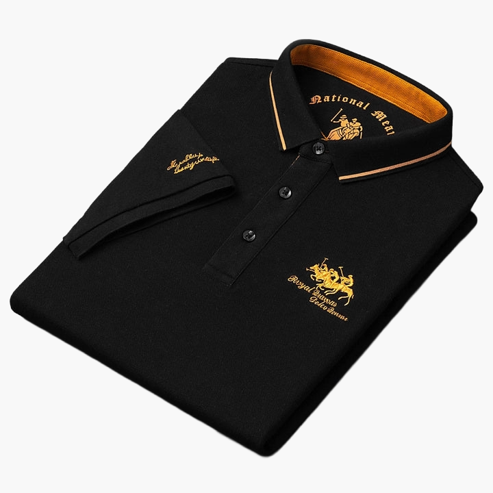 Stilvolles Herren Polohemd, ideal für Sommeroutfits. Modernes Freizeitshirt & vielseitiges Business Casual Hemd.