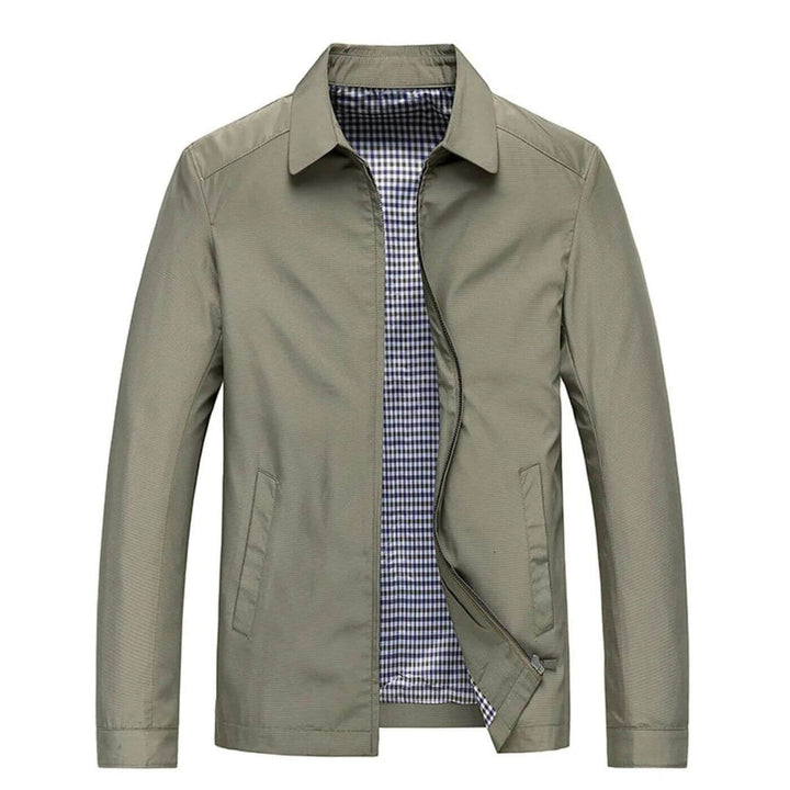 Leichte Übergangsjacke für Herren, kariert gefüttert. Bequemer Slim Fit Schnitt für stilvolle Herrenmode.
