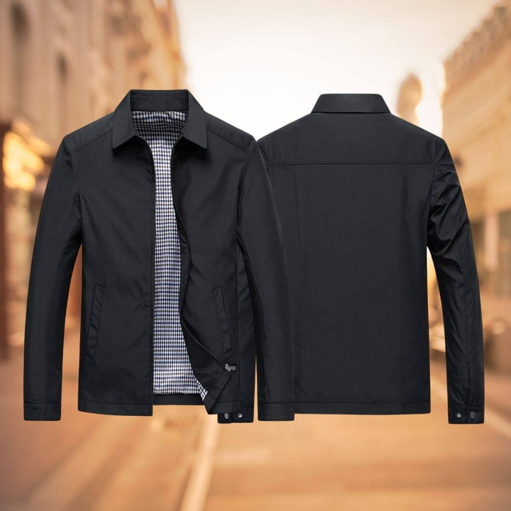 Kariert gefütterte Herren Übergangsjacke, Slim Fit. Komfortabel und leicht für den stilvollen Mann.