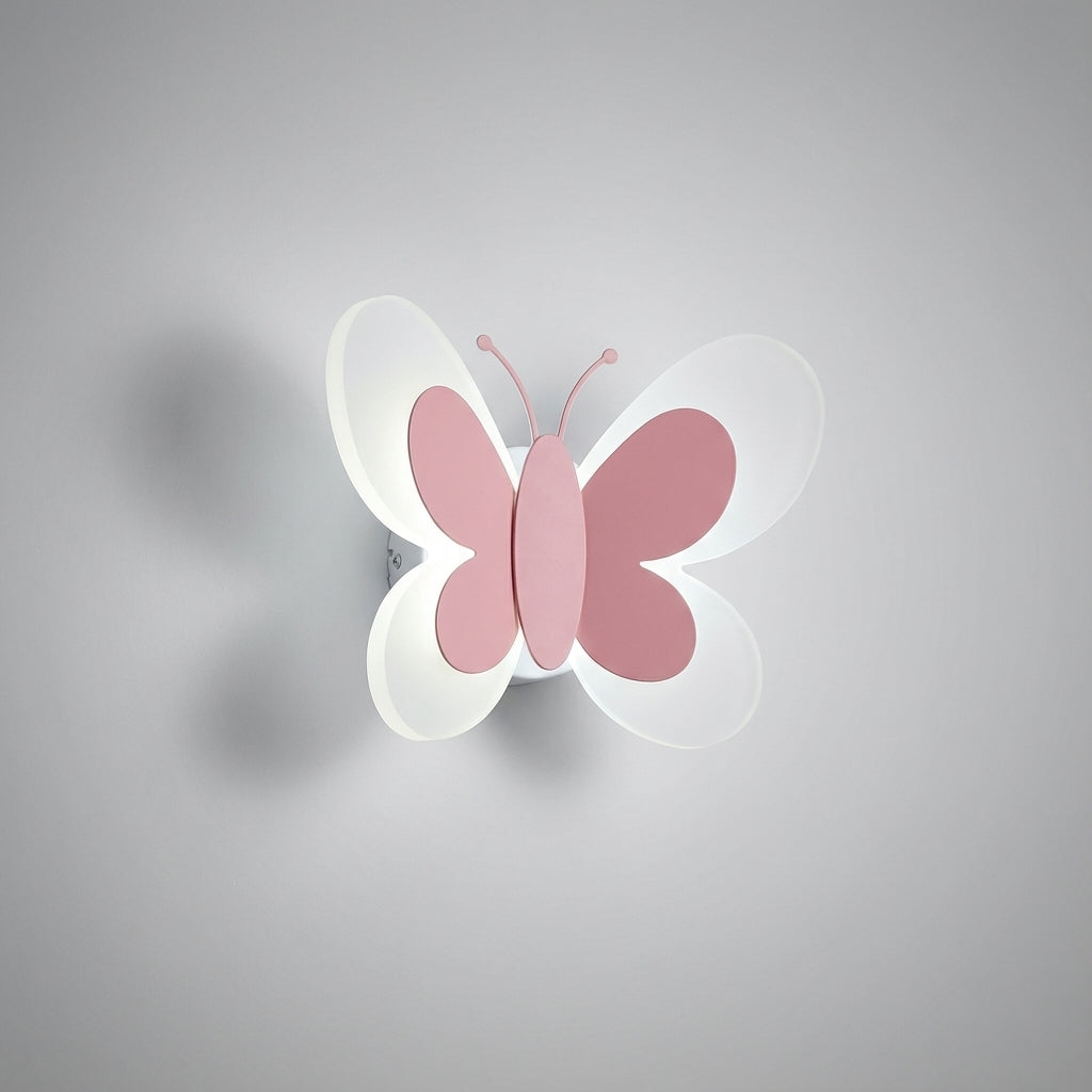 Acryl Schmetterling Wandlampe, zauberhaftes LED-Licht. Faywing Dekolampe schafft Stimmungslicht für Kinder- und Wohnzimmer.