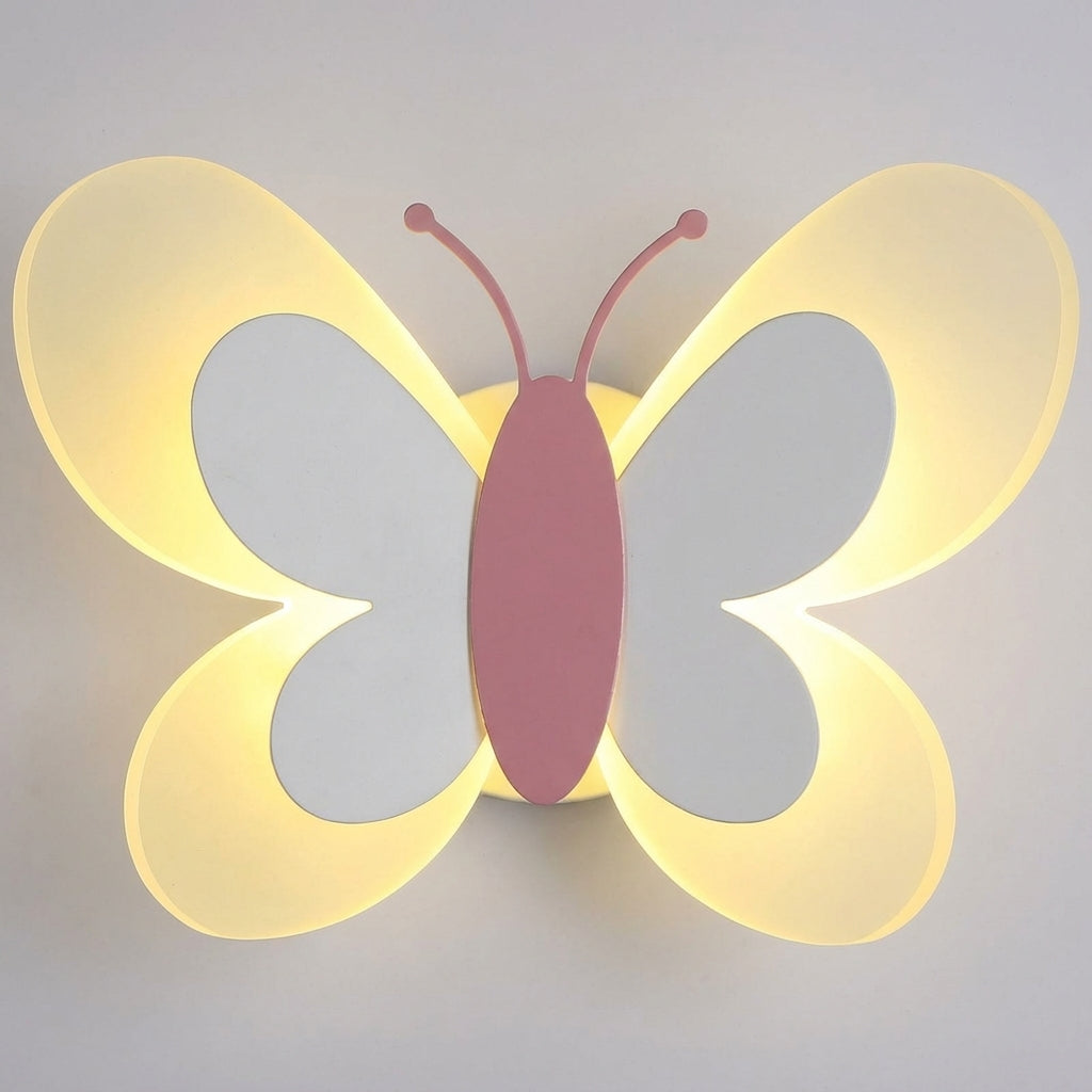 Dekorative Schmetterling Wandlampe, Faywing LED-Licht aus Acryl. Ideal als Stimmungslicht im modernen Kinder- oder Wohnzimmer.