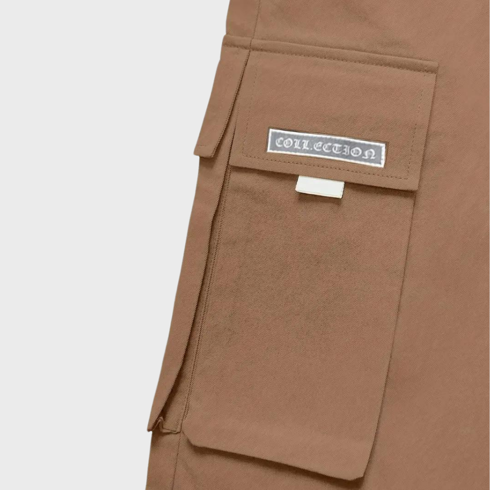 Weite Herren Cargo-Hose, atmungsaktiv & bequem, mit funktionellen Taschen, ideal für einen lässigen Look.
