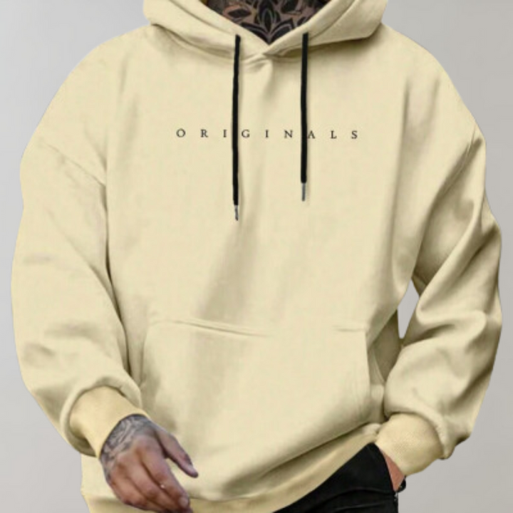 Stylischer Herren Hoodie für Freizeit & Streetstyle. Grafik-Print Oberteil bietet lässigen Komfort und moderne Mode.