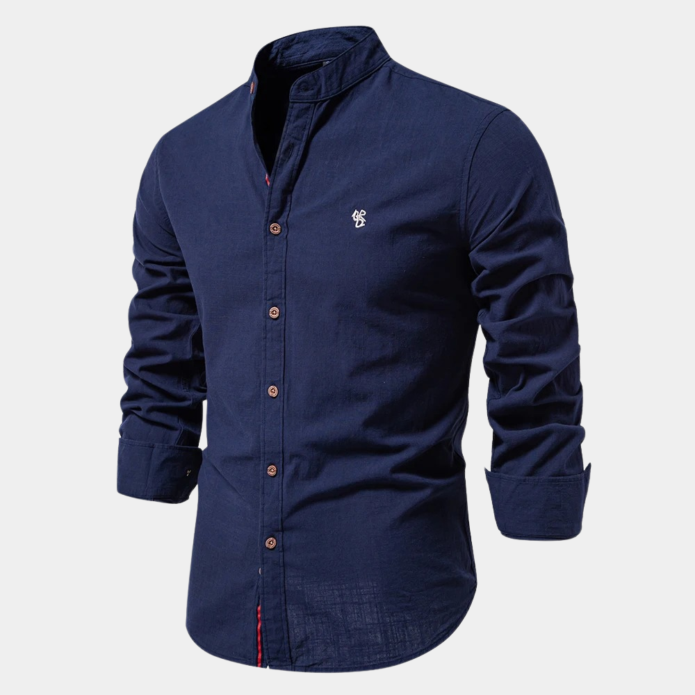 Elegantes Herren Business Hemd, langärmlig, klassisches Design für professionelle und stilvolle Auftritte.
