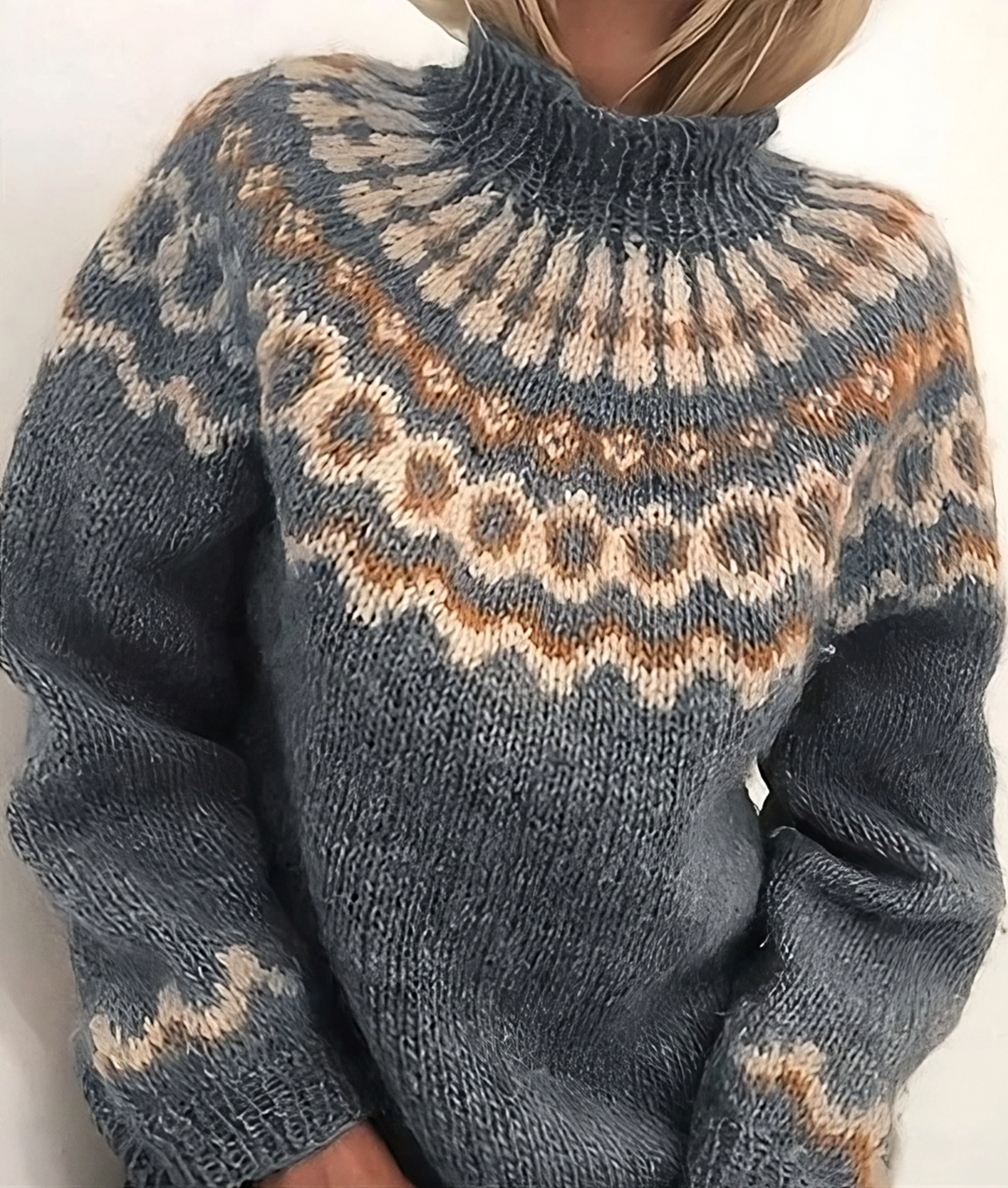 Stilvoller, kuscheliger Damen Rollkragenpullover; ein Must-have für die Wintermode.