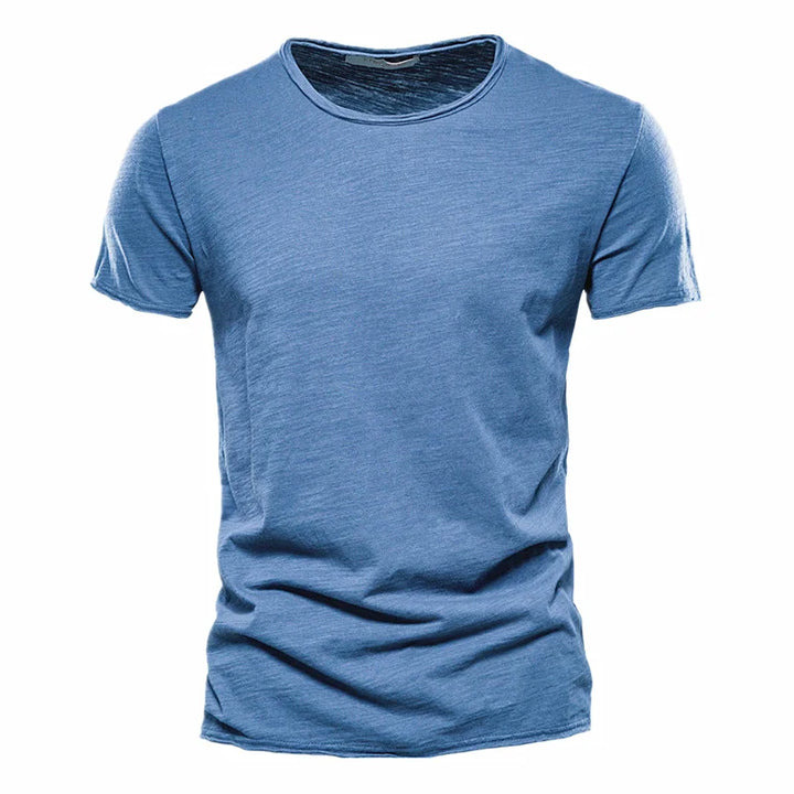 Trendiges Herren Kurzarm T-Shirt, Slim Fit, atmungsaktiv, für moderne Freizeit-Looks.
