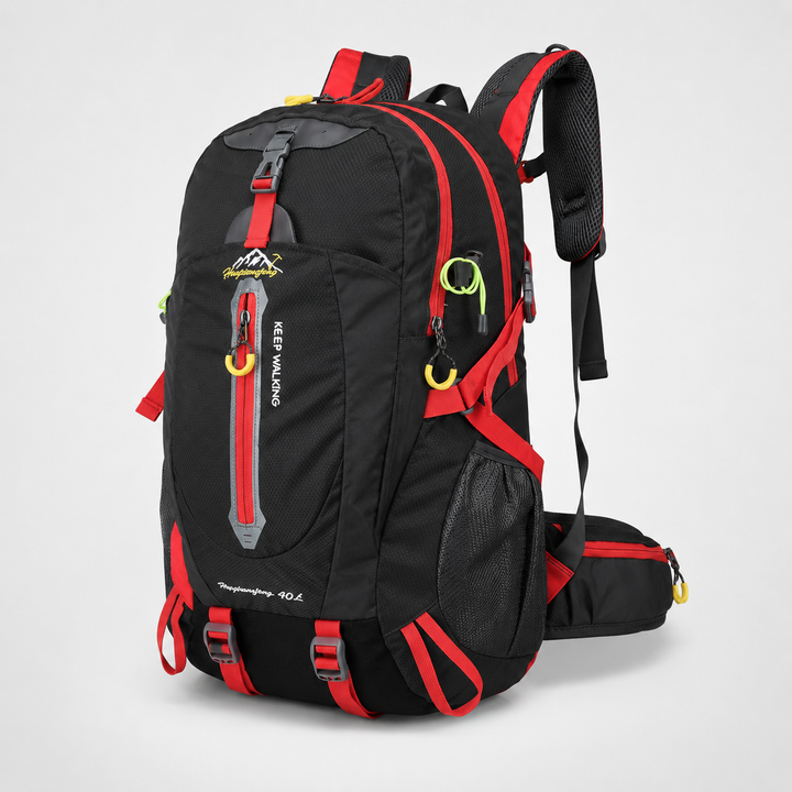 Robuster 40 Liter Wanderrucksack. Mit verstellbaren Schulter- und Brustgurten.
