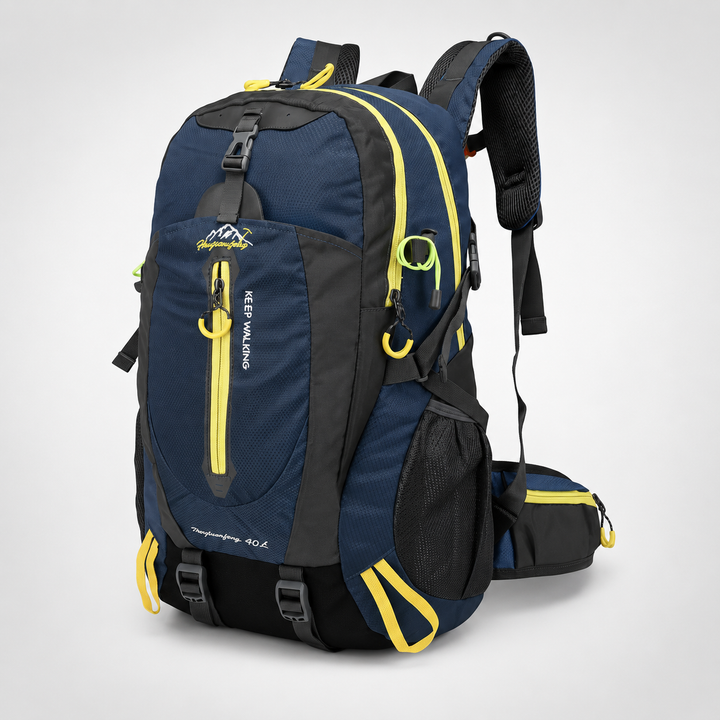 Komfortabler 40L Trekkingrucksack. Mit gepolstertem Hüftgurt für Entlastung.