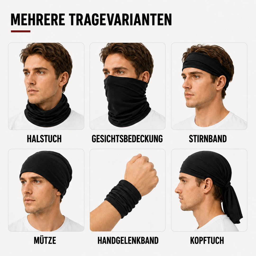 Atmungsaktive, leichte Nackenabdeckung & Stirnband mit UV-Schutz für alle Outdoor-Aktivitäten.