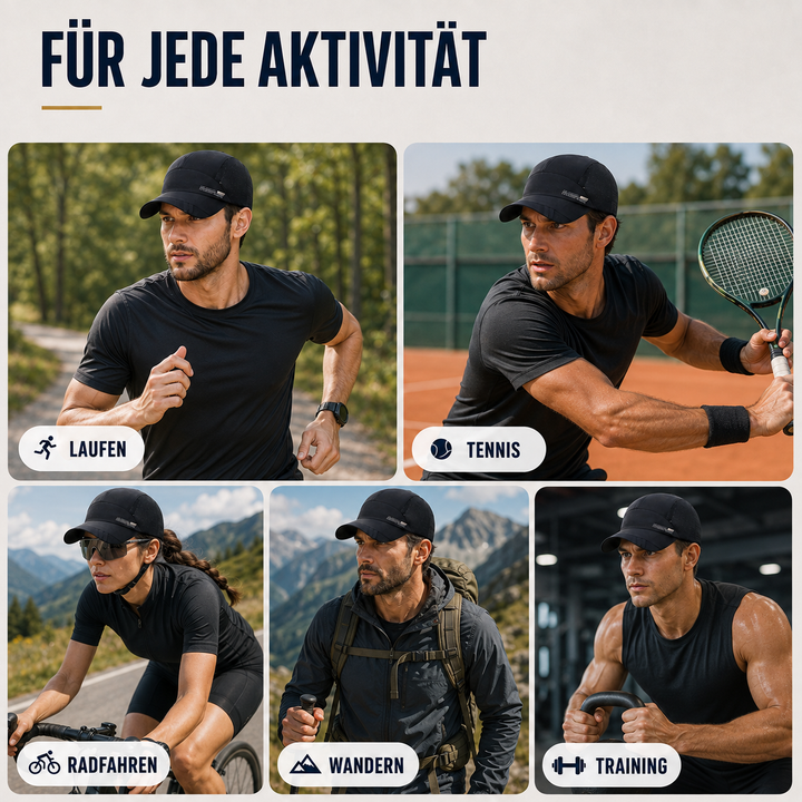 Stilvolle Mesh Baseball Cap, atmungsaktiv, für alle Outdoor-Abenteuer geeignet.